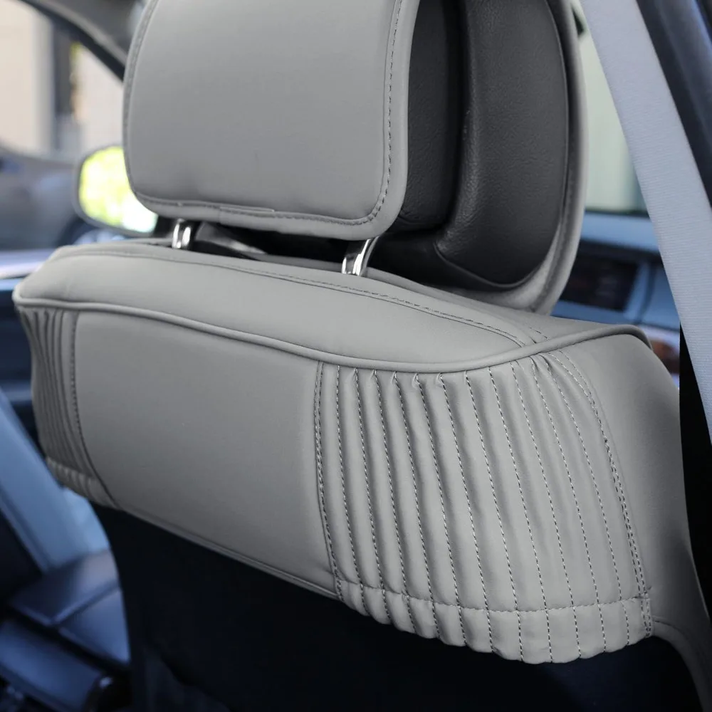 Universal Faux Leather Seat Cushions for Low Back Seats, Airbag Compatible, Suitable for SUV and Sedan Vehicles