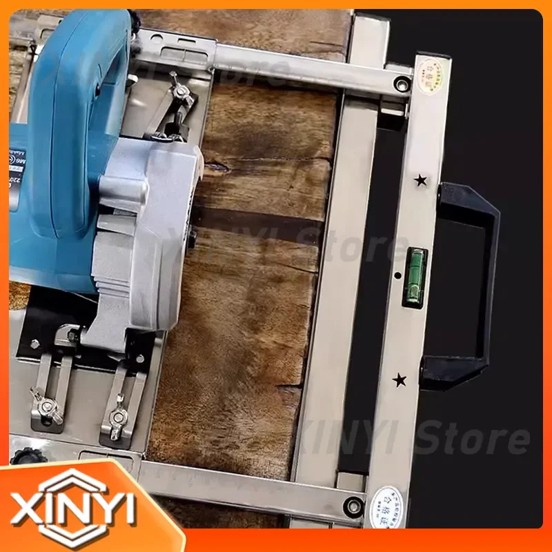 Adjustable Edge Cutting Saw Jig for Circular Saw Guide Rail Woodworking Positioning Frame Locator for 4 inch to 5 inch