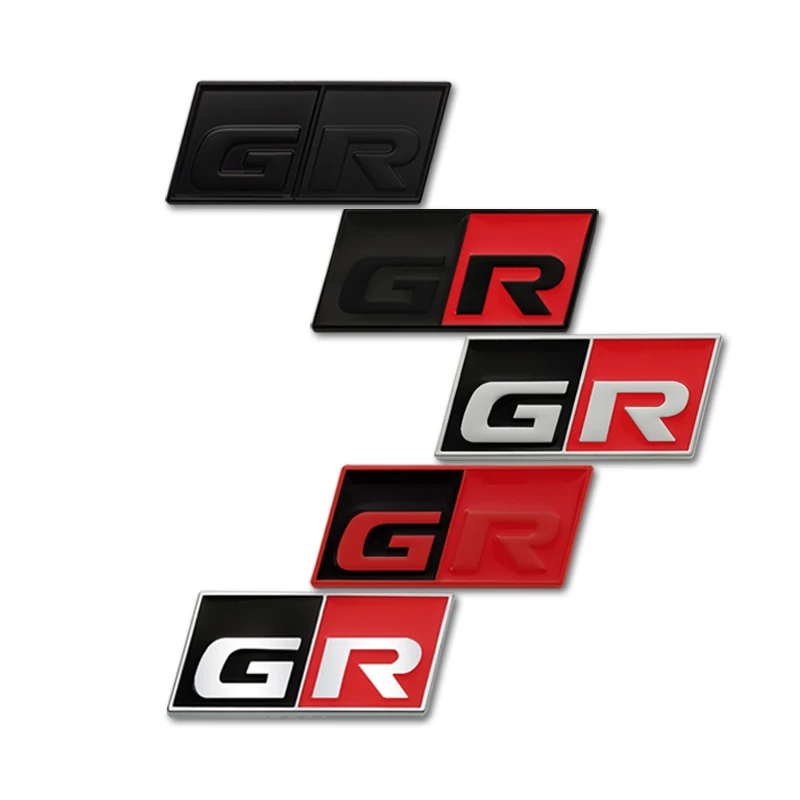 Car Interior Accessories Console Metal GR Sport Logo Sticker For Toyota Corolla Prado RAV4 Hiace Venza Camry YARiS Emblem Badge