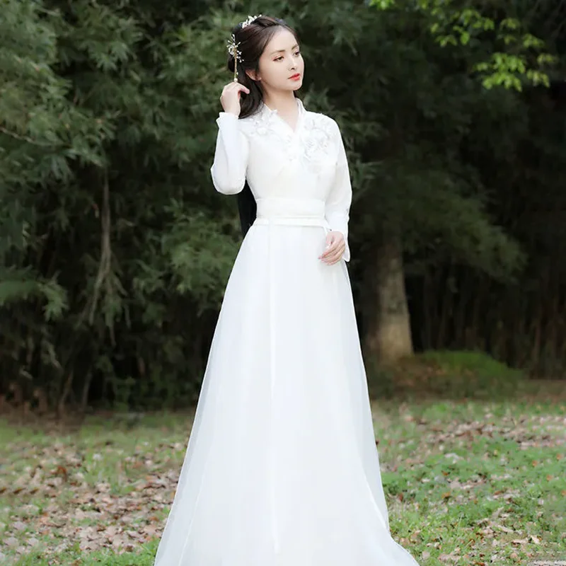 

Classical Dance Performance Clothing Ming Immortal Chinese Clothing Dress New Spring Autumn Ancient Chinese Clothing Women's