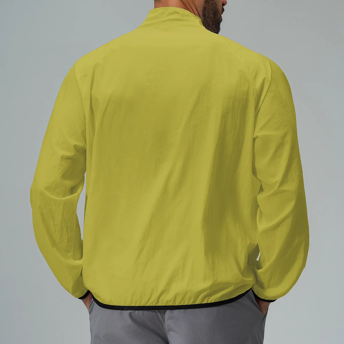 Perszn LOGO custom men's light thin sunscreen stand-up collar quick-drying sports outdoor leisure mountaineering hiking jacket