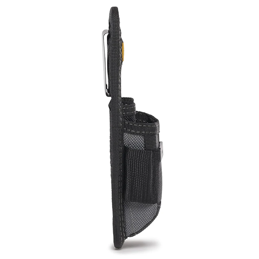 Bolsa de utilidad ToughBuilt TB-30, Clip de cinturón de acero, Clip de cinta métrica, bolsillo de cuchillo de utilidad forrado de plástico, 6