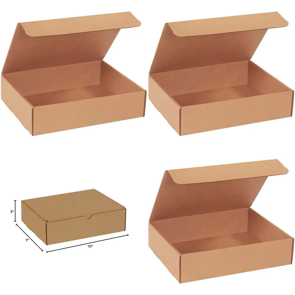 

Коробки из гофрированного картона 10x7x3 дюйма, упаковка 50 штук