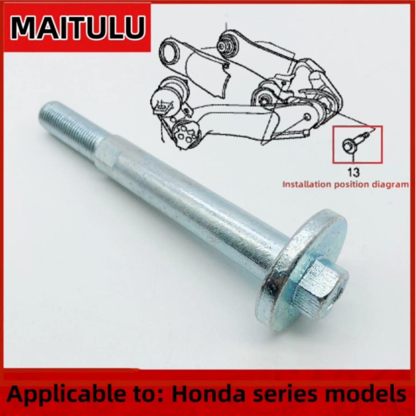 for Honda 2005-2008 Odyssey RB1 2007-2011 CR-V RE Rear Towing Arm Adjustment Screw Holder Arm Screw 120.25mm OE:52387-SFE-000