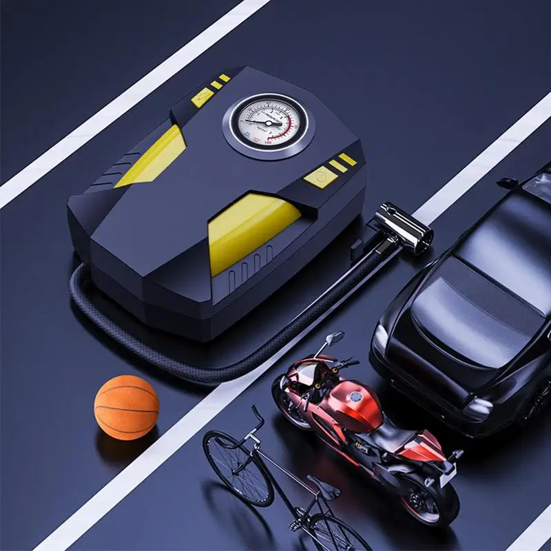 

Portable Air Pump For Car Electric Digital Display 12V DC Air Compressor With Nozzles For cars Motorcycle Bicycle Boat etc