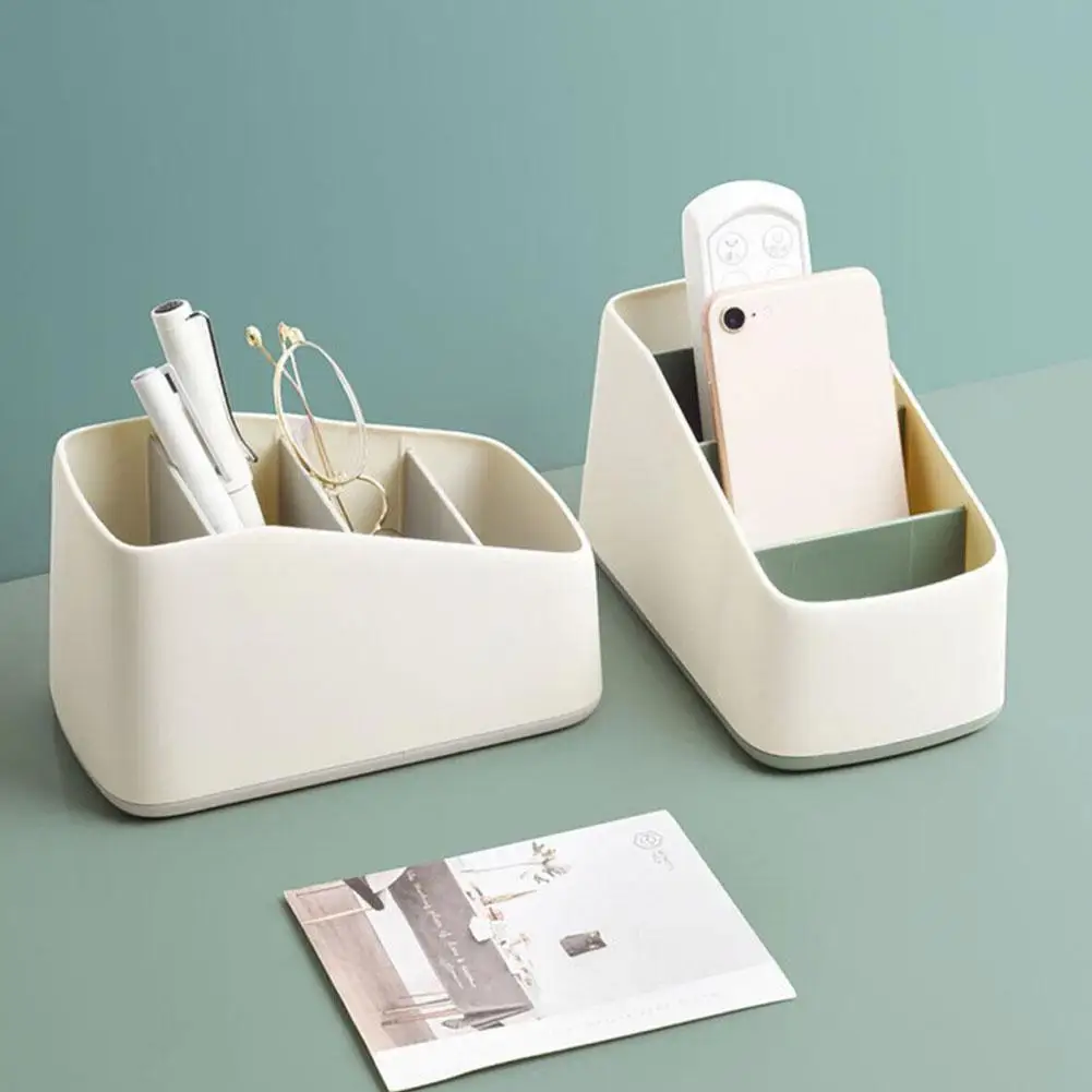 Remote Control Organizer TV Remote Holder For Table Multipurpose Desktop Storage Box Bedroom Living Room Organizer