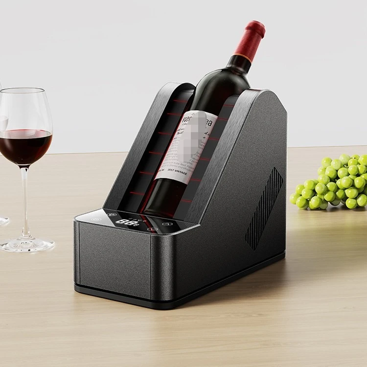 Wine Care Unit, Single Bottle Electronic Wine Chiller, Tabletop Wine Cooling Bucket