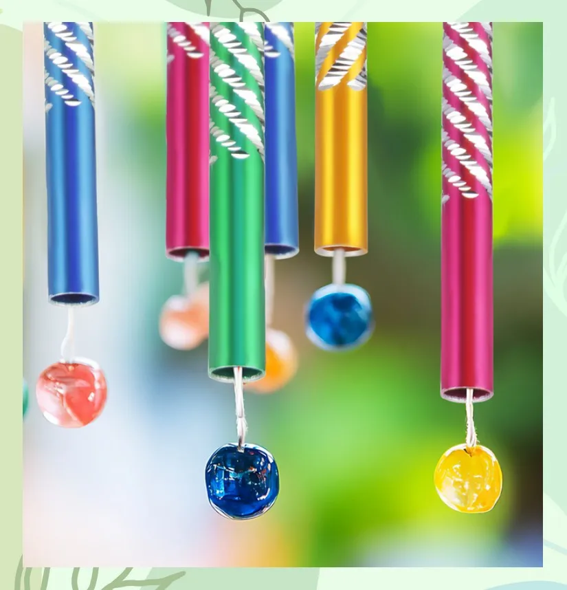

50pcs Premium Aluminum Wind Chime Tubes Hollow Metal Pipes for DIY Crafts Decor Small Space Decoration for Wind