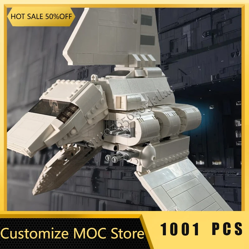 

1001PCS MOC-75302 Scale 1:78 Imperial Shuttle Model Building DIY Blocks Sets Education Assembly Bricks Toys Kids Birthday Gifts