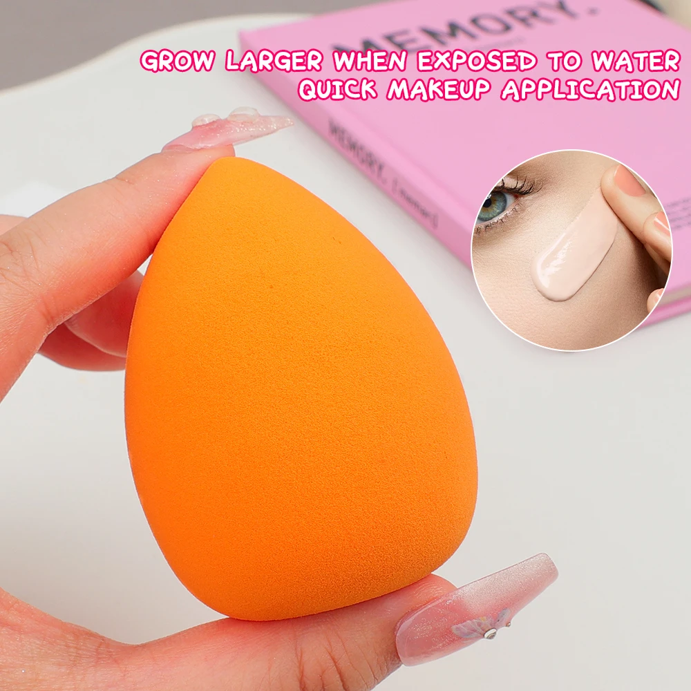 Soft Beauty Egg Random Color Wet and Dry Puff Foundation Sponge Egg Do Not Eat Powder Makeup Powder Puff Accessories Beauty Tool