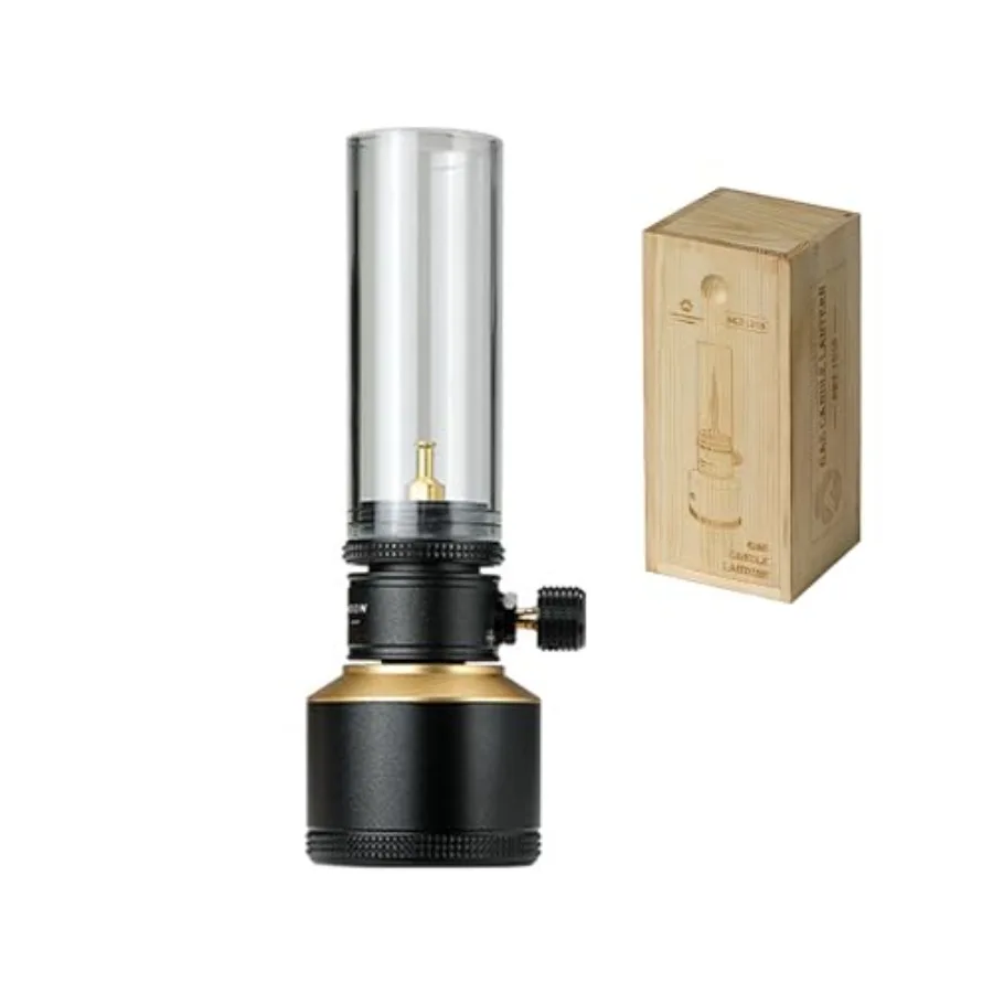 

Газовая лампа-свеча CAMPINGMOON для кемпинга с пустым баллоном, черная, BKT-1D15