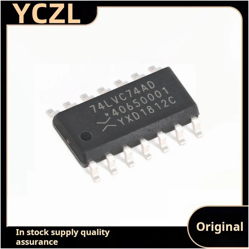 10 قطعة أصلية أصلية 74LVC74AD ، 118 SOIC-14 وظيفة إعادة الضبط مزدوجة D-نوع حافة إيجابية الزناد #2