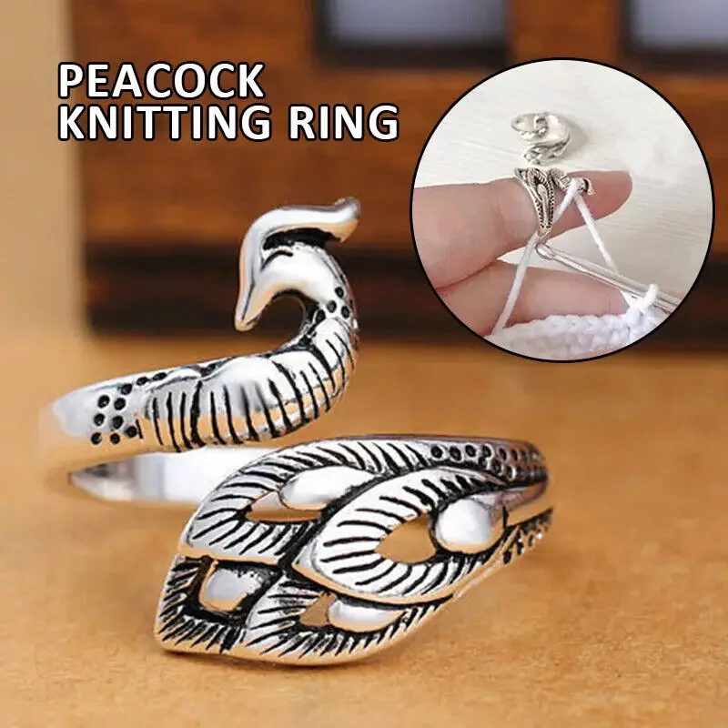 4/8x DIY Handmade Knitting Ring Loop Crochet Finger Thimble Yarn Guides Adjustable Open Fingering Tool With Thread Wool Artifact