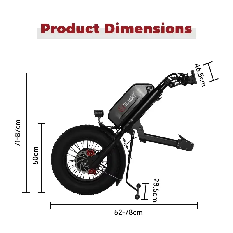 A8 Wheelchair Electric Traction Head Foldable Disabled Power Sports Head