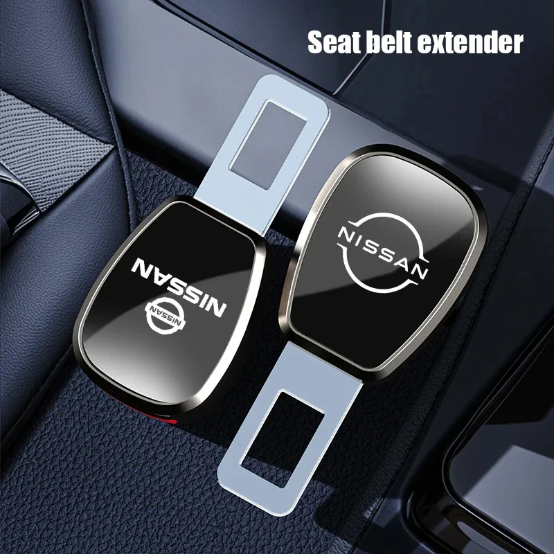 Car Seat Belt Clip Extender Lock Buckle Plug Car Accessories For Nissan Qashqai Juke Sentra Pulsar  Altima Patrol Micra Rogue