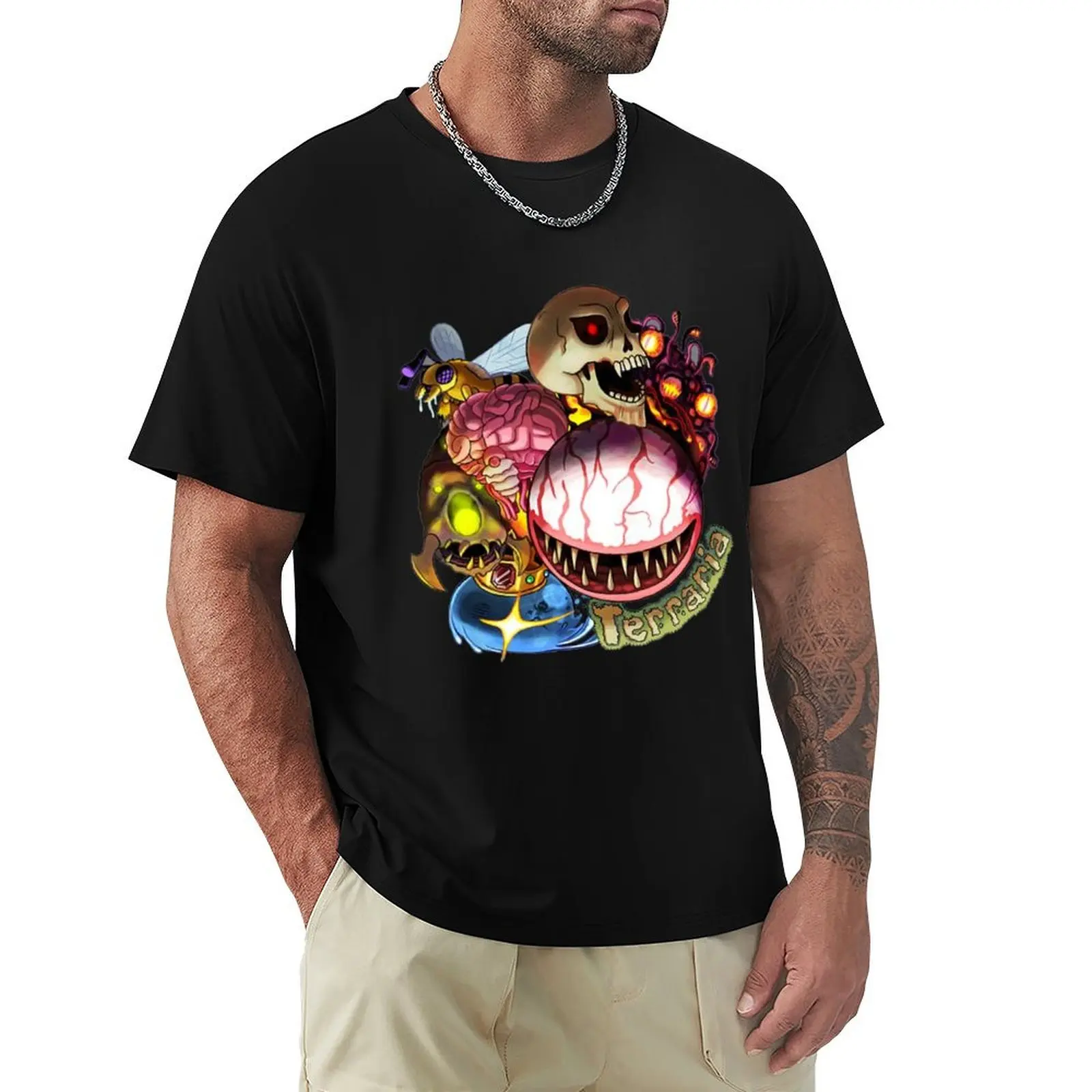 

Funny Art Terraria Game T-Shirt cotton graphic tees Funny t-shirts anime tshirt mens t shirt graphic