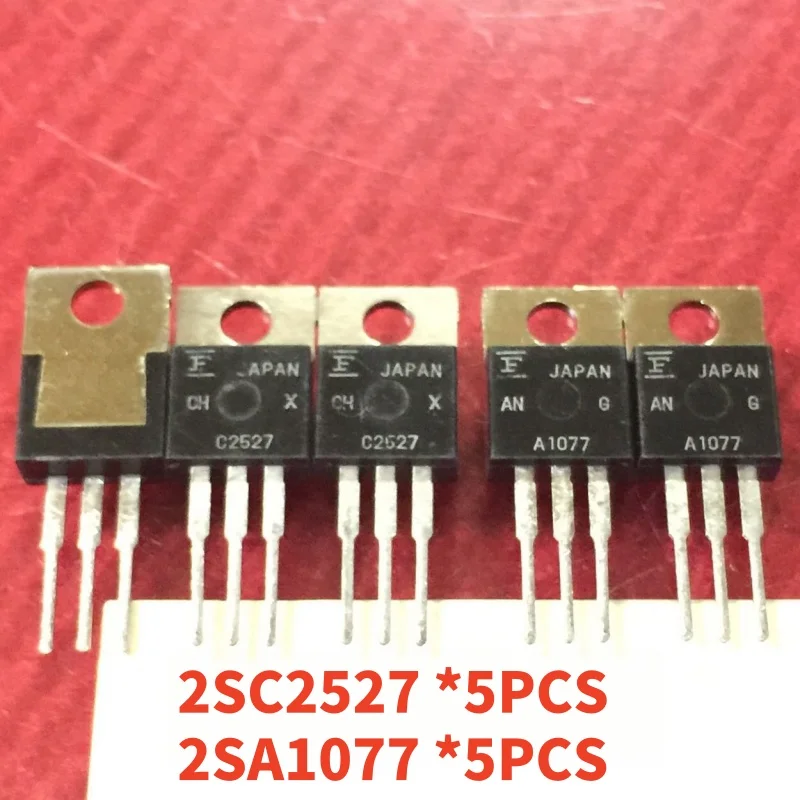 

5 pairs/10 pcs 100% new original (5pcs 2SC2527+5pcs 2SA1077) 2SC2527 2SA1077 C2527 A1077 Audio amplifier pairing tube