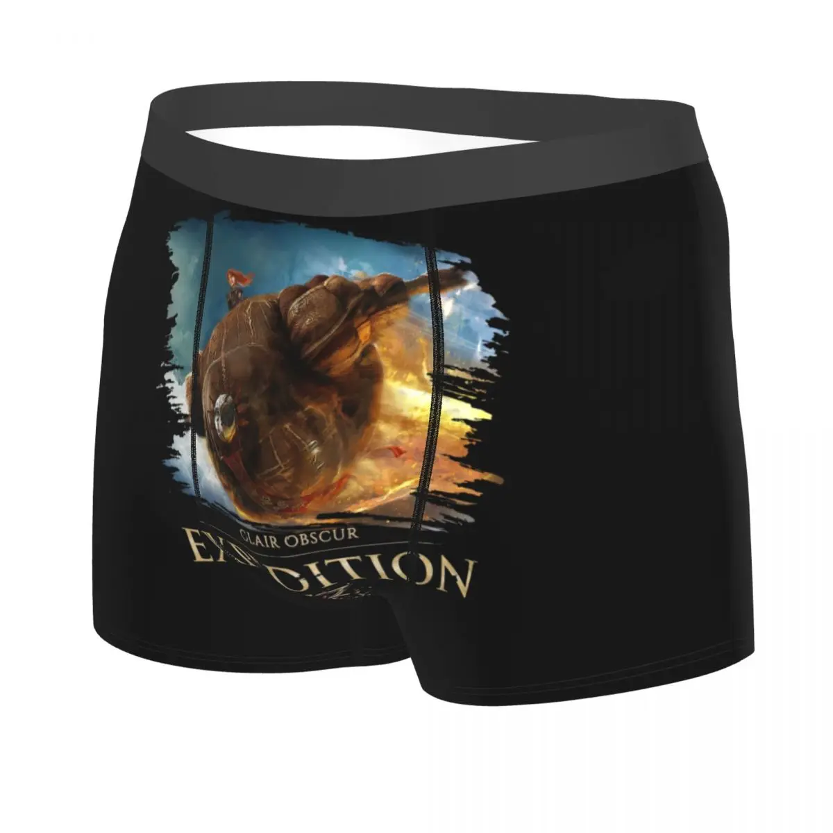 Custom Video Game Clair Obscur Expedition 33 Underwear Men Stretch Boxer Briefs