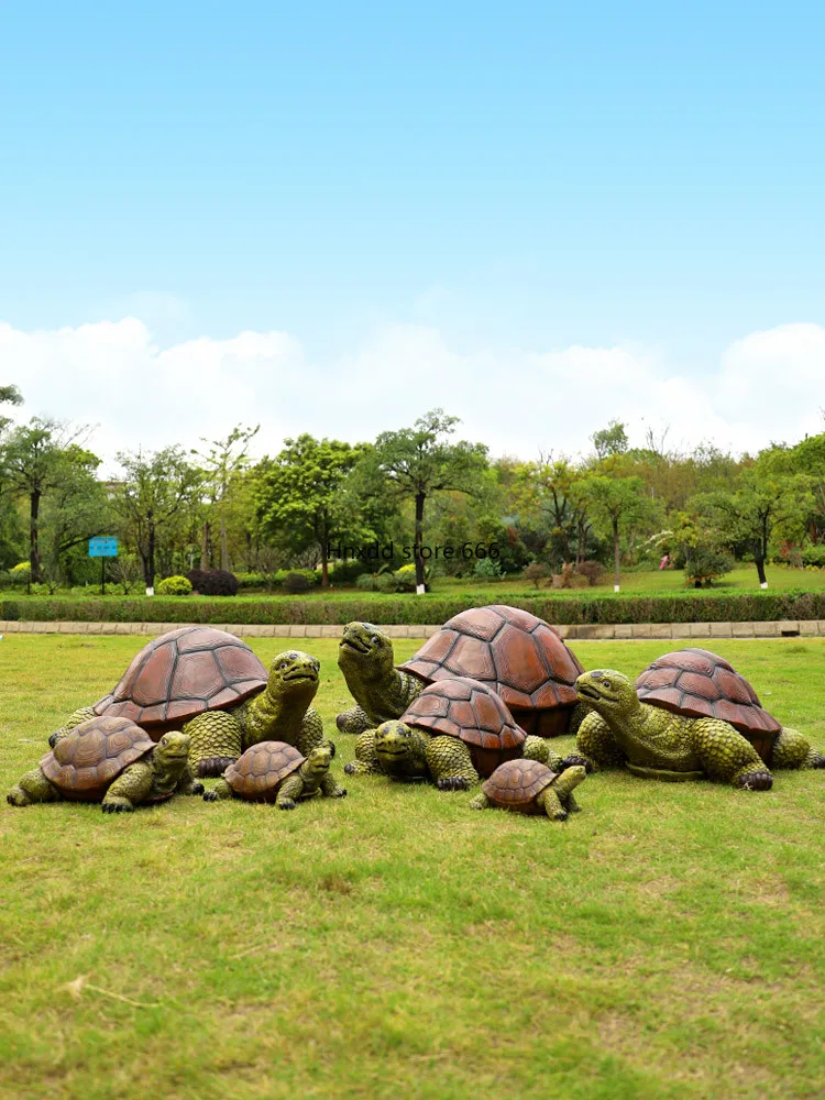 FRP 조각 스케치 정원 동물 장식, 야외 공원 암석 수영장 조경