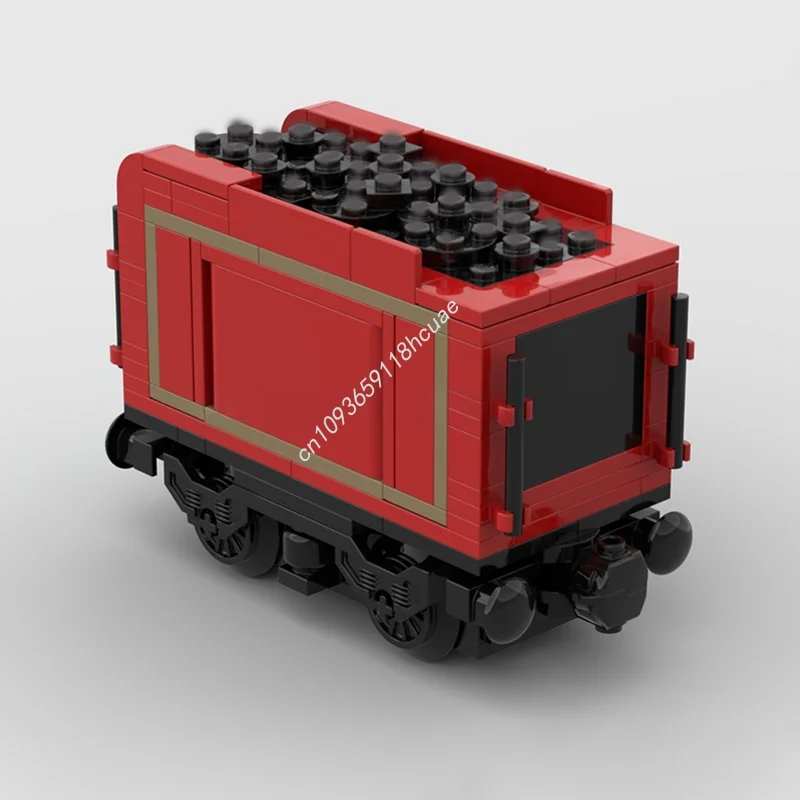 

144pcs MOC Red Tender battery motor famous Steam Locomotive Harry Model Building blocks Kids Toys DIY Education Christmas gifts