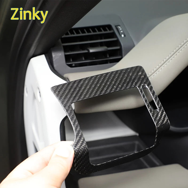 

X2 Carbon Fiber Car Side Air Conditioning Vent Cover Trim Frame Stickers for Land Rover Defender 90 110 2020-2024 Accessories
