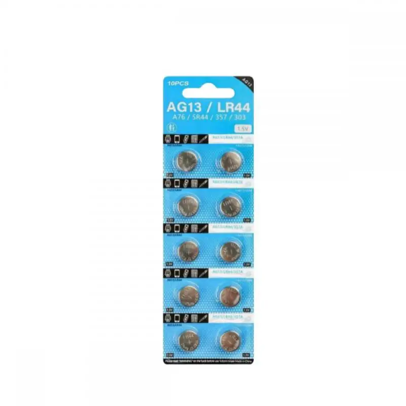 2024 AG13 LR44 A76 357 357A LR1154 SR1154 SR44 1.55V Alkaline Battery For Watch Calculator Car Key Remote Clock Button Coin Cell