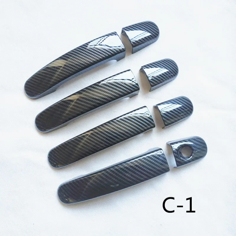 For Ford Focus Fordfocus 2 MK2 II 2006 2007 2008 2009 Accessories Door Handle Cover Trim  Plastic Imitation Carbon Fiber Europe
