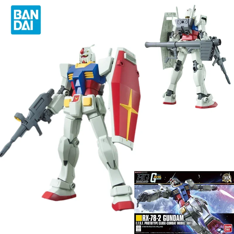 

Spot Direct Delivery Bandai Original Anime Collectible GUNDAM Model HGUC RX-78-2 GUNDAM Action Figure Assembly Toys For Kids