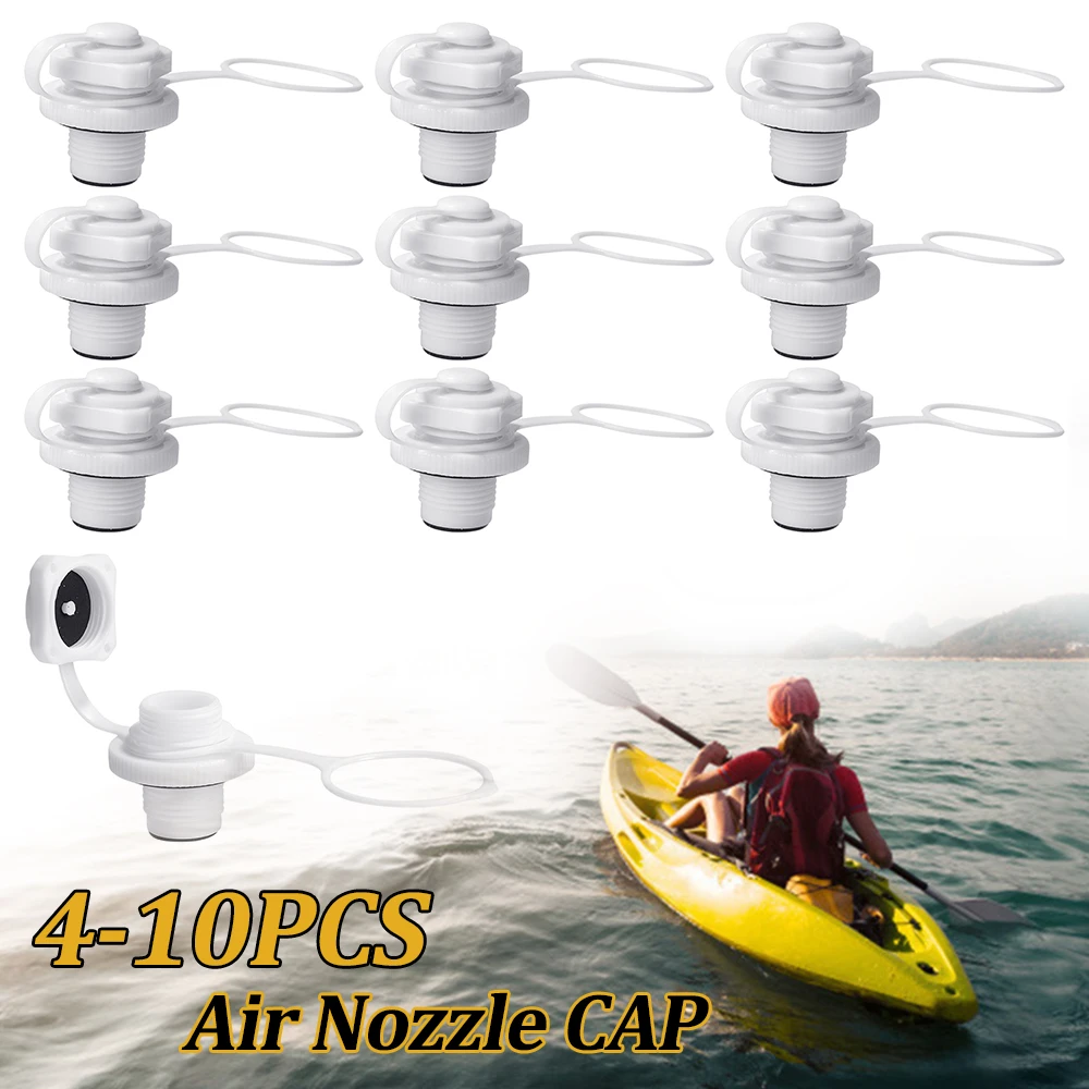 

Заглушки насадки для предохранительного воздушного клапана для надувной лодки, профессиональный адаптер для насоса надувной кровати для каяка, крышка клапана матраса