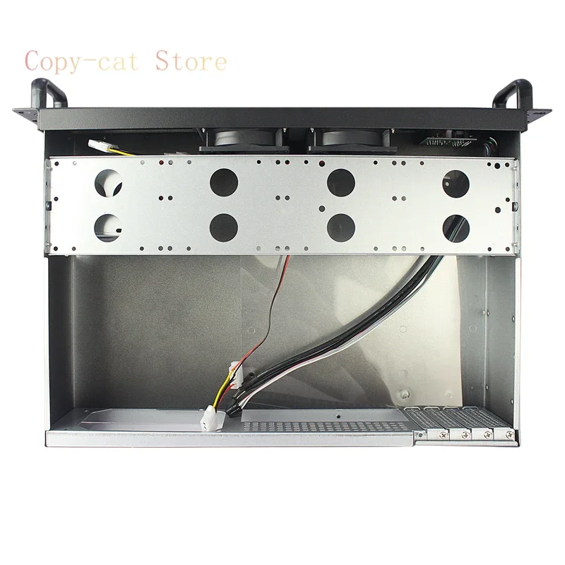 19-Inch standard rack-type 2U industrial control chassis, silent and dustproof, ultra-short 300-deep monitoring, horizontal