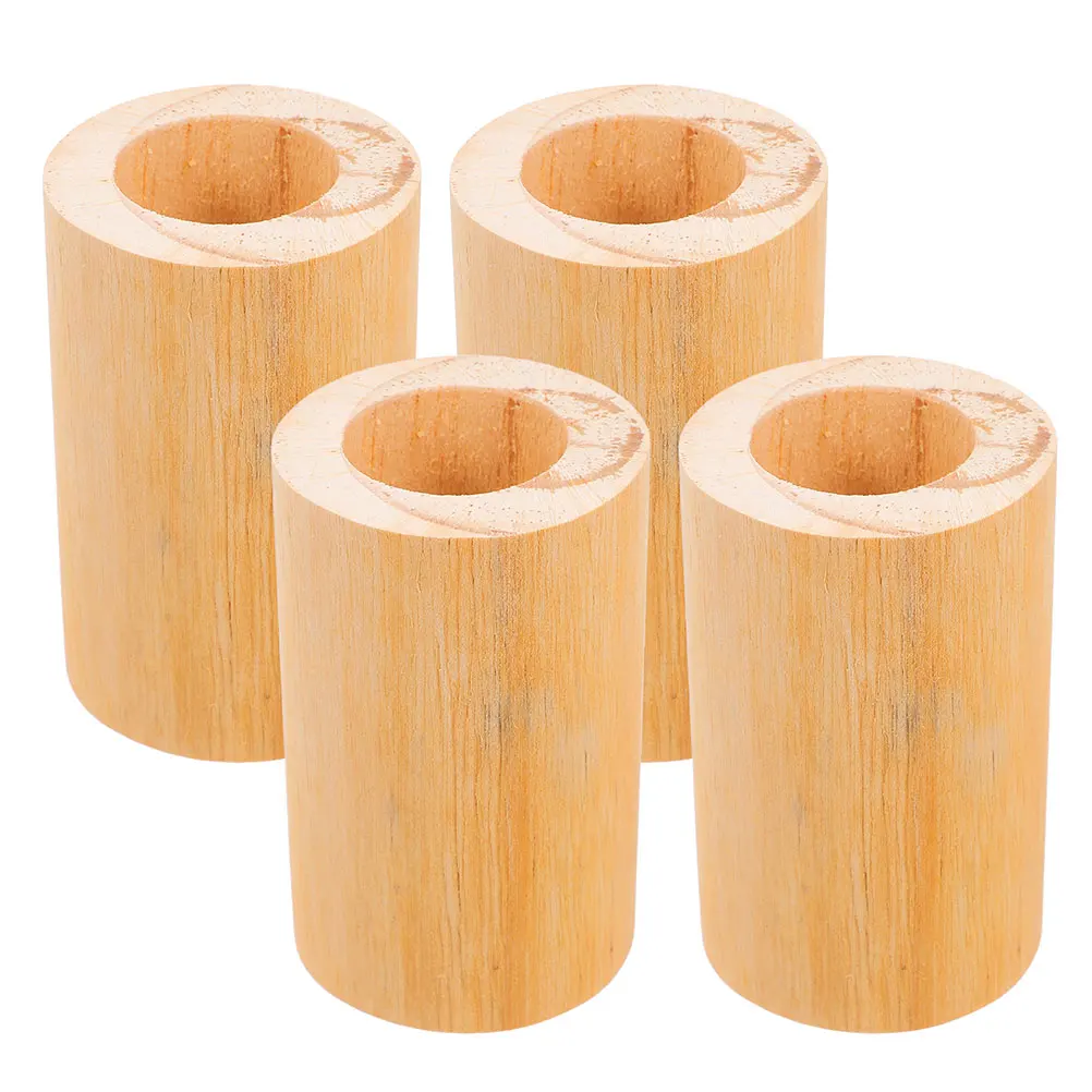

4pcs Wood Furniture Riser 3.2Cm Inner Diameter Round Height Extender For Bed Sofa Table Cabinet Sturdy Antislip Base Easy