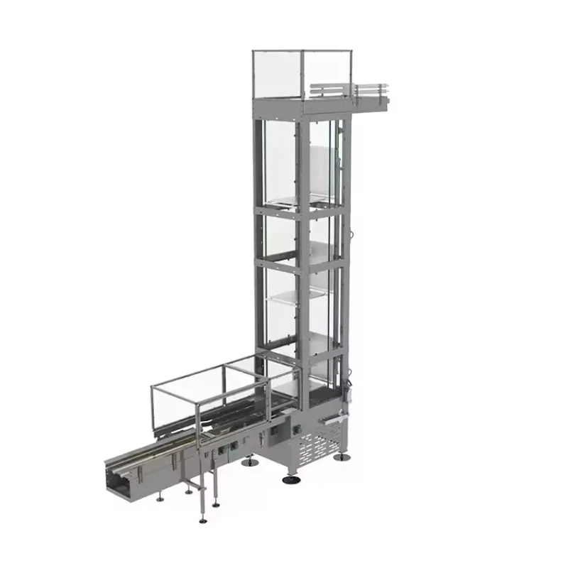 EXW Automatic Hydraulic Vertical Reciprocating Conveyor Pallet Transfer System For Heavy Duty Industrial Production Line