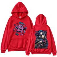 Male and Female Arcane Anime Hoodies Hip-hop Halo Pullovers Y-WAATSHIRT Sweatshirts PVD Hoodies Autumn and Winter Fleece