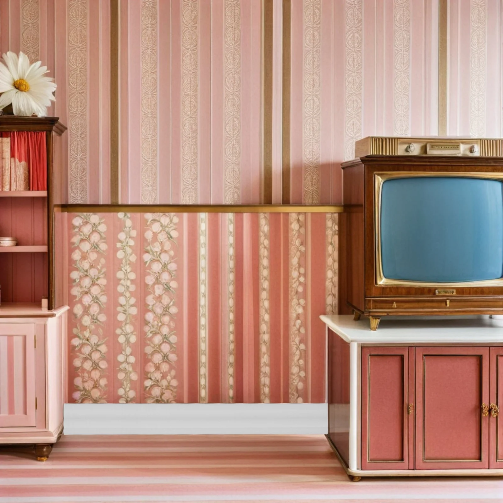 8 Buah Miniatur Lis Papan Skirting Aksesoris Kerajinan DIY Dekorasi Lanskap Mikro Bahan Dekorasi Rumah Mini