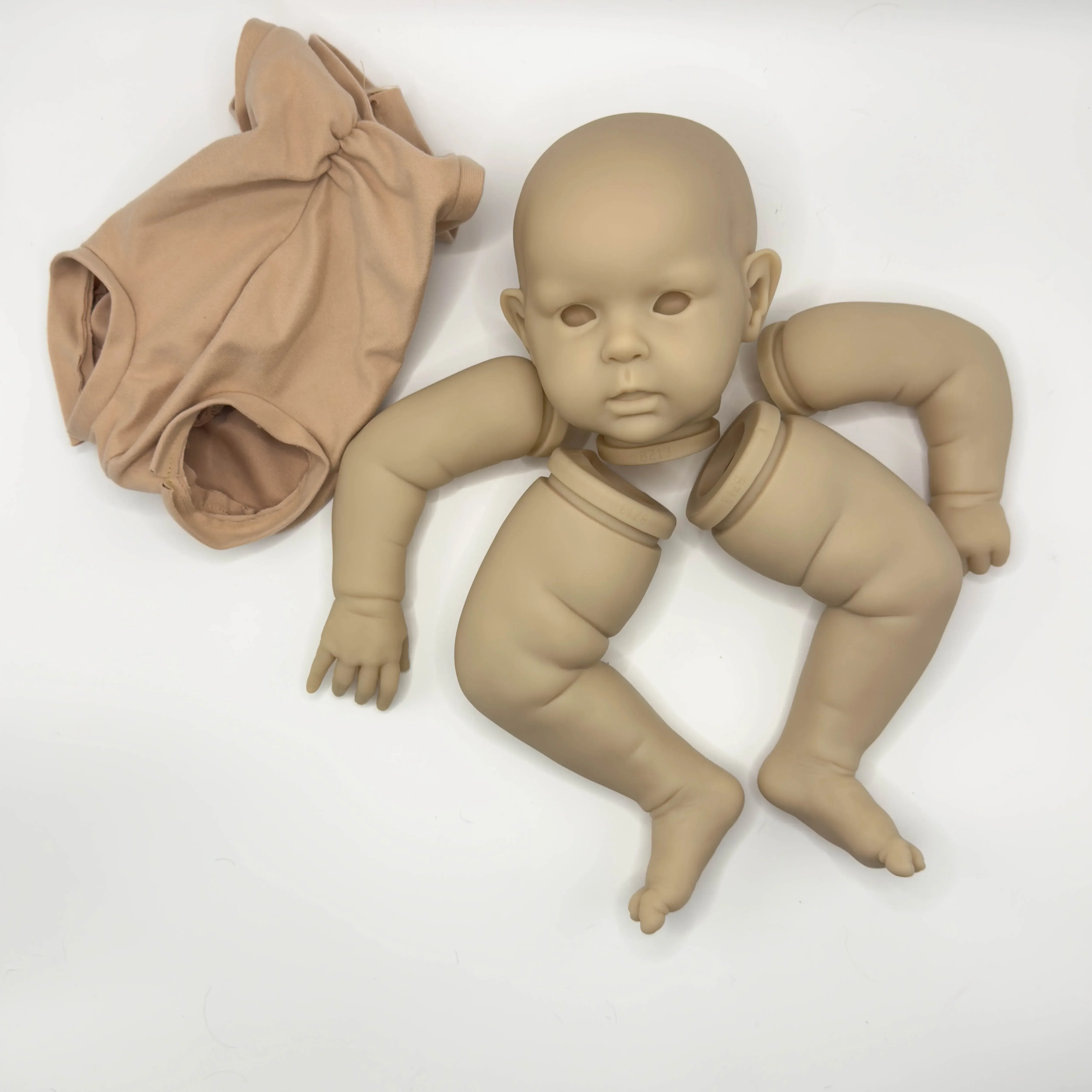 NPK 18 '' Parti di bambola non verniciate uniformi Frech Color Kit vuoto fai da te Reborn Ward Reborn Kit Edizione limitata Realistico Soft Touch