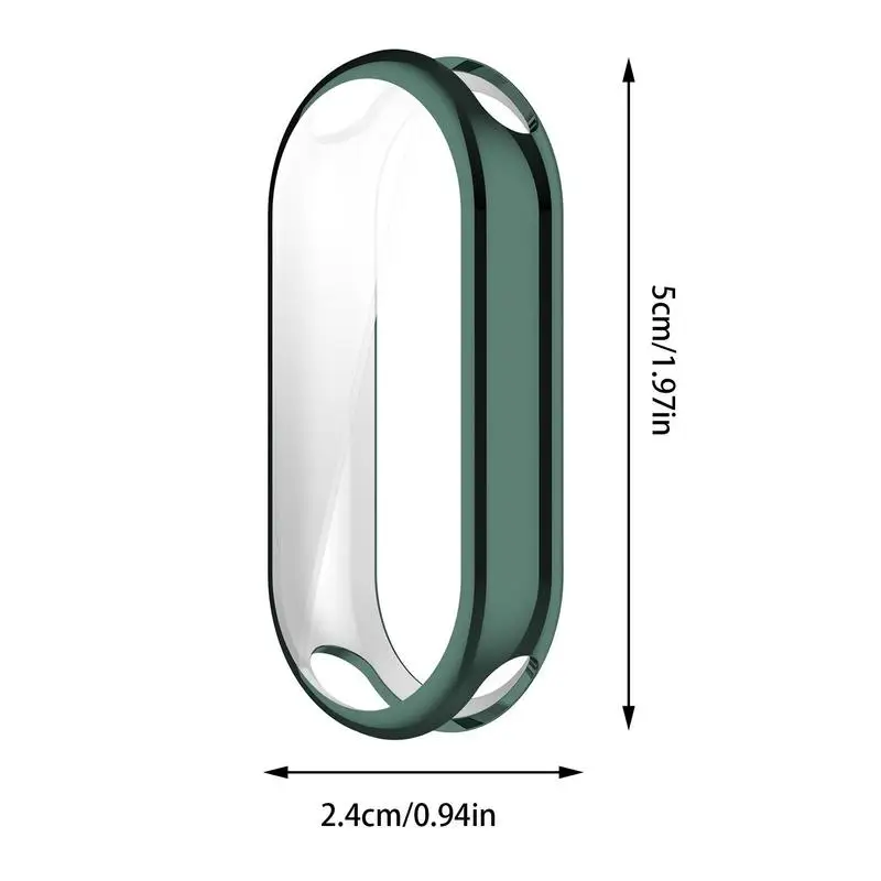 Protective Screen Film Case forXiaomi Mi Band 8 Screen Protector Soft TPU with Sensitive Touch Control Miband 8 Shell Bumper