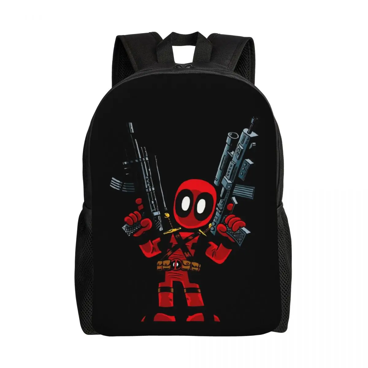 

Рюкзак Deadpool Manga на заказ для женщин и мужчин, школьный рюкзак для студентов, подходит для 15-дюймовых сумок для ноутбуков