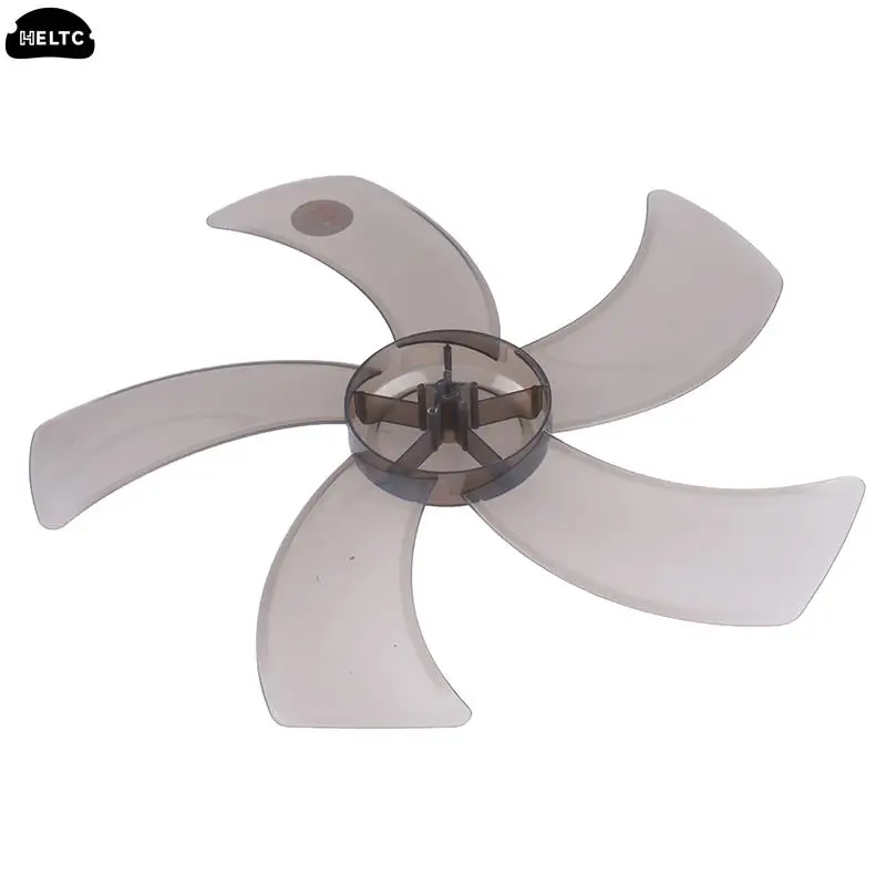 1PCS 16 Inch Household Plastic Fan Blade Five Leaves with Nut Cover for Standing Pedestal Fan Table Fanner General Accessories