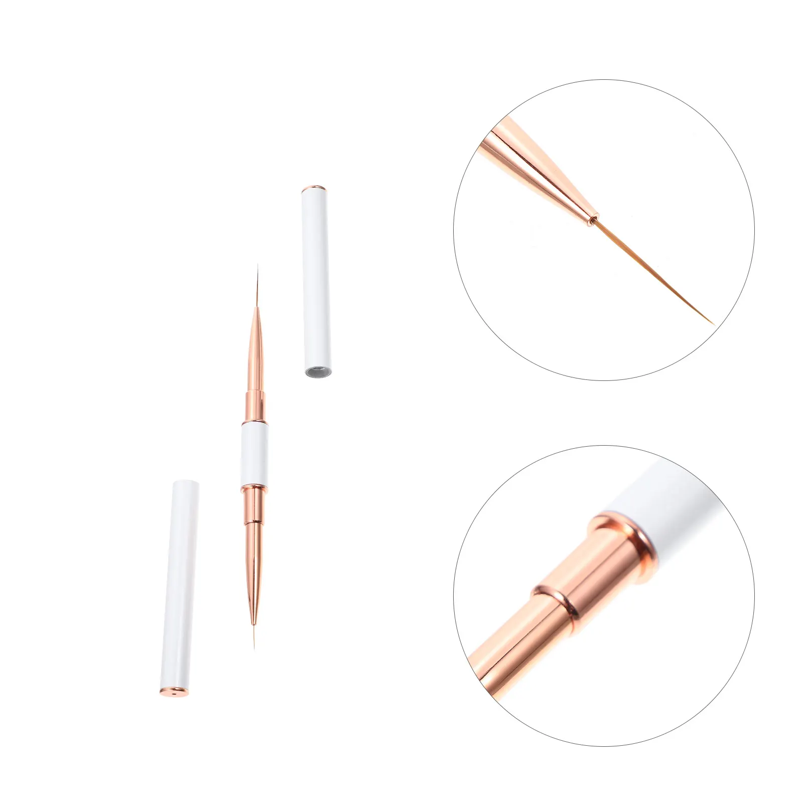 

Double-Ended Liner Pen Manicure Gel Painting Tool Diy Decor Accessory Compact Portable Premium Durable Long-Lasting Art Supplies