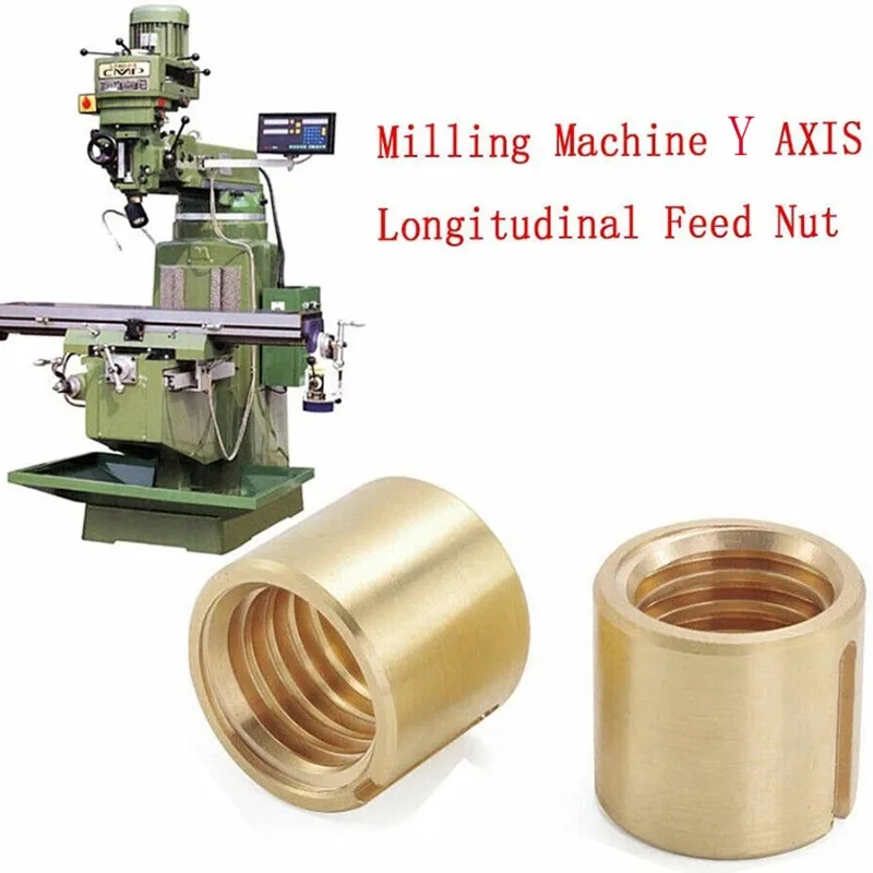 2pcs High Quality Milling Machine Parts Y AXIS Longitudinal Feed Nut J Head M1069-2 Fit BRIDGEPORT DURABLE Best Selling