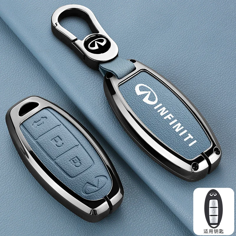 3-Tasten Autoschlüssel-Gehäuse für Infiniti G25 G35 G37 Q50 Q60 Q70 QX55 JX35 QX50 QX60 QX80 Schlüsselhülle Auto-Zubehör
