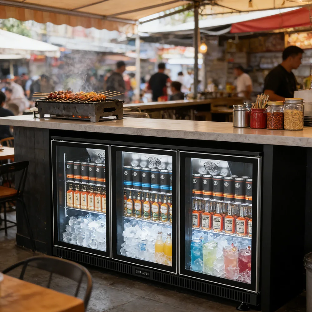 CE/RoHS 2 Door Bar Fridge 200L - Wine Beer Mini Fridge 评论和价格