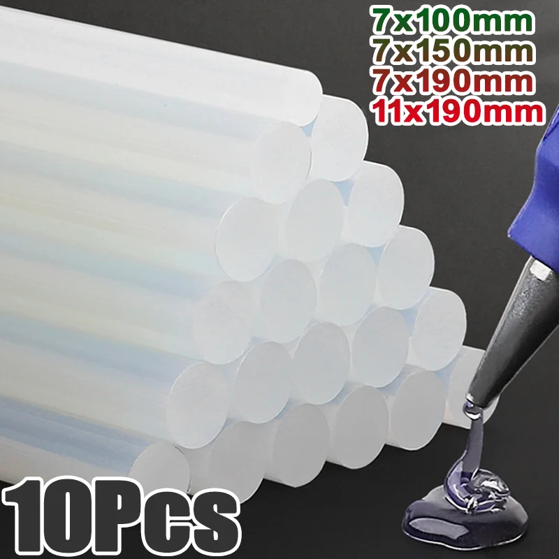 

1-10Pcs 7/11mm Hot Melt Glue Sticks Multipurpose Strong Adhesive Kid Adult DIY Art Craft Gluing Repairing Festival Home Decor
