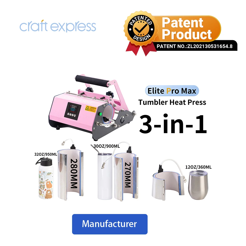 Craft Express Wholesale 11oz 15oz 20 Oz 30oz Tumbler Sublimation Printer Skinny Mug Plus Tumbler Heat Press Machine