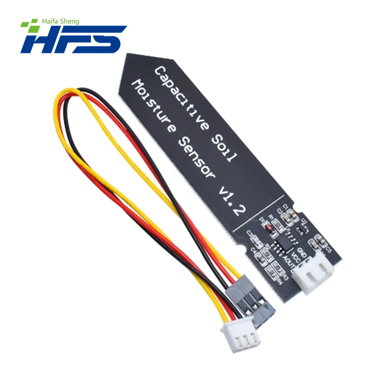 Módulo capacitivo de Sensor de humedad del suelo, cable de amplio voltaje, 3,3 ~ 5,5 V, resistente a la corrosión con gravedad para Arduino