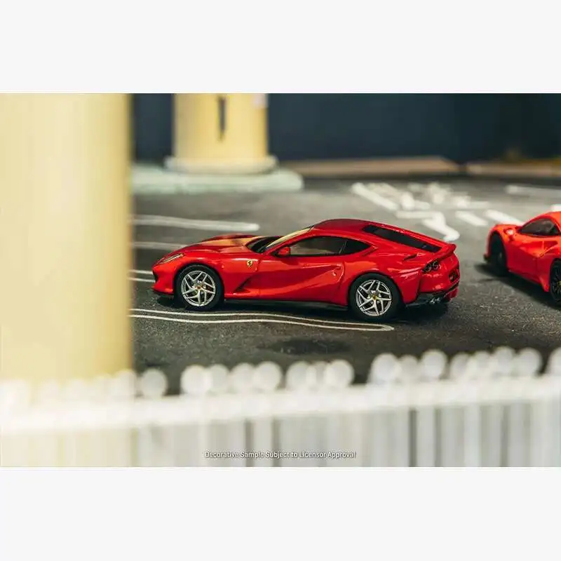 PreSale TW 1:64 FERRARI 488 Pista 812 مجلة فائقة السرعة محدودة في الكتب مجموعة نماذج السيارة Diecast ألعاب Tarmac Works #4