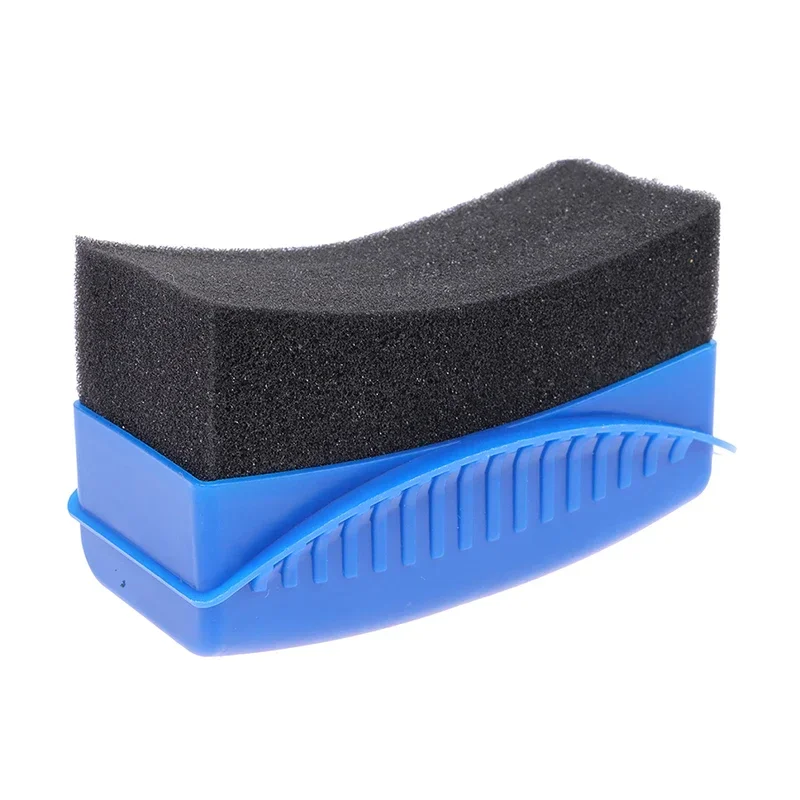 Brosse éponge de polissage et de cirage de roue de voiture avec couvercle, livres de lavage ABS, tampons applicateurs de contour d'opathie, accessoires tatifs