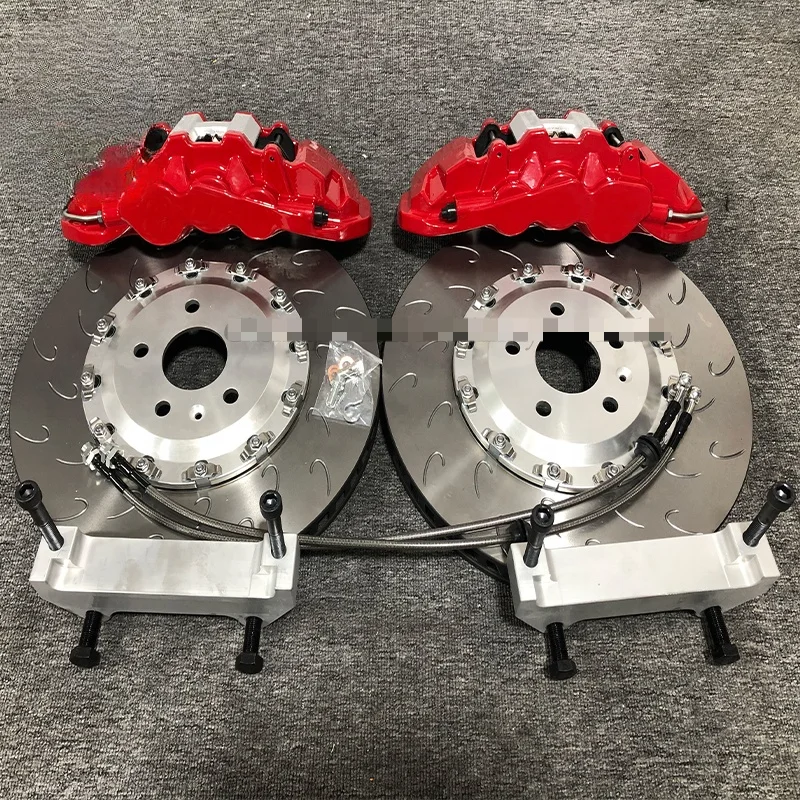 Universal Disc 370Mm 380Mm 390Mm 410Mm Modified Forged 8520 Big Brake Kit 6 Pistons Racing Brake Caliper