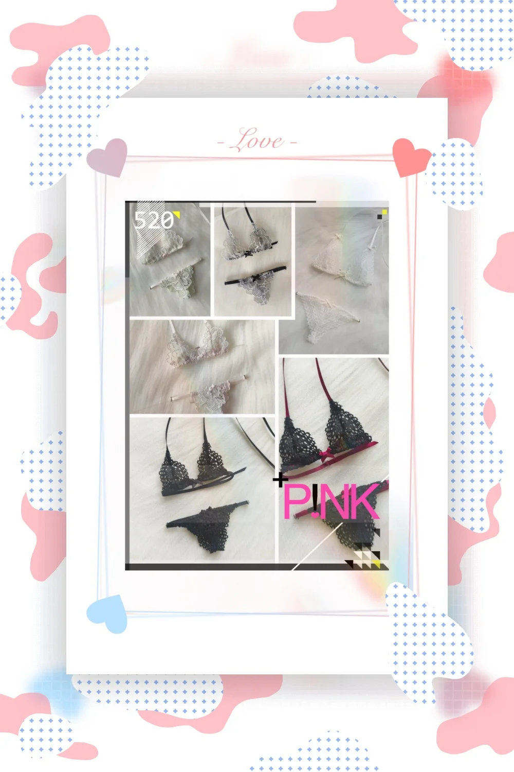 [Only Selling Clothes ] Big Size Doll 1/4 1/6 Scale Fashion Sexy Neck Hanging Lace Lingerie Bow Set for BJD Action Figure Body