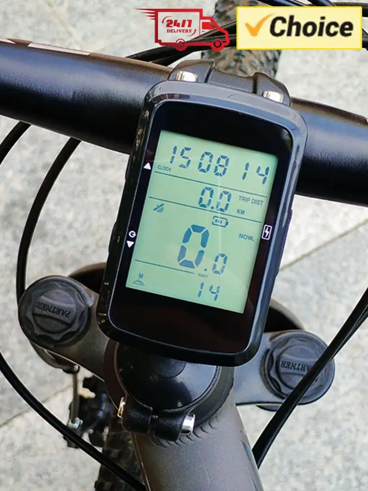 

Беспроводной велосипедный компьютер с 2,4-дюймовым экраном, GPS-велосипедный спидометр с подсветкой, цифровой секундомер, перезаряжаемые аксессуары для велосипеда